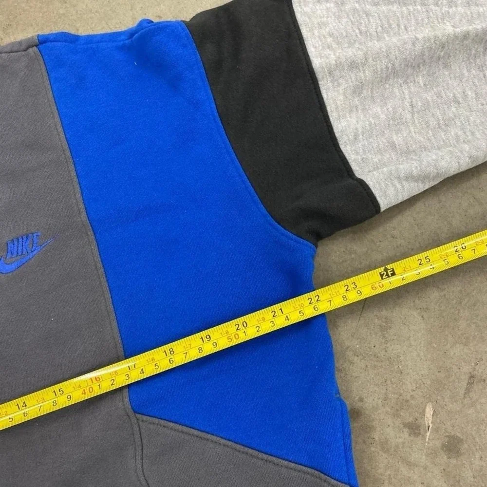 Vintage 80s Nike Sportswear Colorblock Crewneck Sweatshirt 4 Toned Size Large - Picture 7 of 8